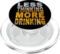 Less Thinking More Drinking Spring Break Bachelor Party PopSockets PopGrip for MagSafe