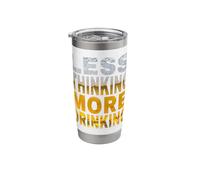 Less Thinking More Drinking Spring Break Bachelor Party Stainless Steel Insulated Tumbler