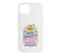 Less Upsetti More Spaghetti Funny Food Italian Italy Case for iPhone 14 Plus