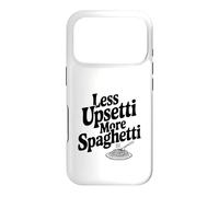 Less Upsetti More Spaghetti Pasta Lover Humor Case for iPhone 17 Pro