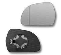 Less4spares Replacement Wing Mirror Glass Left Compatible with Audi A6 2008-2011 CLIP-ON Passnager Near Side N/S Heated with Blind Spot