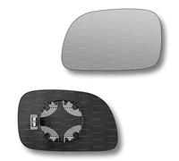 Less4spares Replacement Wing Mirror Glass Left Compatible with Chrysler Voyager 1996-2007 CLIP-ON Passnager Near Side N/S Heated Convex