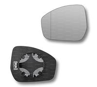 Less4spares Replacement Wing Mirror Glass Left Compatible with Land Rover Range Rover Evoque 2019-2022 CLIP-ON Passnager Near Side N/S Heated with Blind Spot