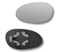 Less4spares Replacement Wing Mirror Glass Left Compatible with Smart City Coupe, Fortwo, Roadster 1998-2007 CLIP-ON Passnager Near Side N/S Heated Convex