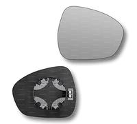 Less4spares Replacement Wing Mirror Glass Right Compatible with Alfa Romeo Stelvio 2017-2022 CLIP-ON Driver Off side Heated Convex