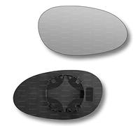Less4spares Replacement Wing Mirror Glass Right Compatible with Smart City Coupe, Fortwo, Roadster 1998-2007 CLIP-ON Driver Off side Convex