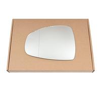 Less4spares Wing Mirror Glass Left Compatible with Audi A1 2010-2018 STICK-ON Passenger Near Side with Blind Spot