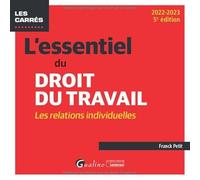 L'essentiel du droit du travail : les relations individuelles: Une présentation complète et à jour du droit du travail applicable en 2022 (2022-2023)