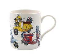 lesser and pavey Ceramic Mug | Scooters | 1 Piece - 13x9x10 cm, White | Ceramic Coffee Mug, Home Or Work, Premium Design, Tea, Coffee, Hot Drinks