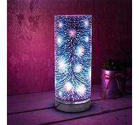 lesser and pavey LED Aroma Lamp Cylindrical Desire | 1 Piece | Color-Changing Fireworks Design | 11 cm x 11 cm x 26 cm
