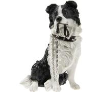 lesser and pavey LP08278 Figure | Sitting Border Collie Walkies | 1 Piece-15x9x17 cm Dog Accessory, Solid, Multicolord, h17cm