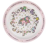 lesser and pavey LP42494 Children Plate | Unicorn | 1 Piece-22x22x2 cm Accessory, Melamine, Multicolored