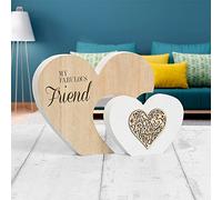 lesser and pavey LP45134 Plaque | Double Heart My Fabulous Friend | 1 Piece-22x3x16 cm Accessory, Multicolored