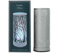 lesser and pavey LP46141 Desire LED Aroma Lamp | Cylindrical Tree Of Life design | 1 Piece | Grey | 11 cm x 11 cm x 26 cm