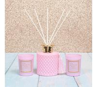 lesser and pavey LP47043 Peony Blush Candle & Diffuser Set | For Adults | Multicolor Accessory