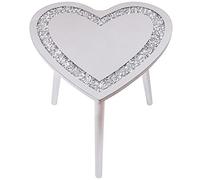 lesser and pavey LP47784 Crystal Heart Coffee Table | For Adults | Multicolor Accessory, Silver