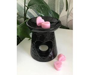 lesser and pavey LP48271 Wax/Oil Warmer | Black Heart | 1 Piece-13x13x17 cm Accessory, Multicolor
