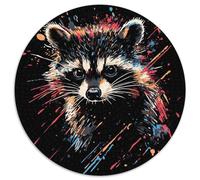 Lesser Panda 1000 Pieces Jigsaw Puzzle Round DIY Irregular Puzzle Games Women Gifts for Men 1000pcs (67.5x67.5cm)