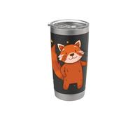 Lesser Panda Plays Golf Bear Cat Stainless Steel Insulated Tumbler