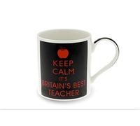 Lesser & Pavey 36-Piece 9.5cm fine China Keep Calm Best Teacher Mug, Multi-Colour
