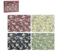 Lesser & Pavey 4pcs William Morris Kilburn Cork Back Placemats Table Protect Heat Resistant