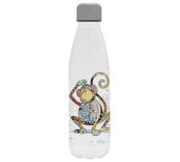 Bug Art Lesser & Pavey 500ml Stainless Steel Water Bottle | Eco Friendly Stainless Steel Bottle With Lid & Carry Handle | Monty Monkey Stainless Steel Bottles For Office, Sports or On The Go