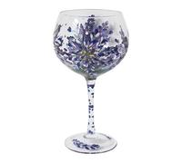 Lesser & Pavey Agapanthus Gin Glass Lynsey Johnstone for Cold & Hot Drinks | Stylish Gin Drinking Glasses for Water & Cold Drinks | Lovely Gin Glasses Tableware Gifts for Women & Men
