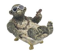 Lesser & Pavey Animals With Attitude Gorilla Bathtime Home Decor Figurine | Decorative Ornament For Living Room & Office | Unique Animal Statue Gift For Women, Men & Families | Modern Home Accessorie