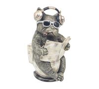 Lesser & Pavey Animals with Attitude Loo-Time French Bulldog Sml Home Decor Figurines & Ornaments | Decorative Home Accessories Statues For Indoor & Outdoor | Lovely Gifts for Women & Men