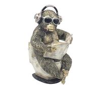 Lesser & Pavey Animals with Attitude Loo-Time Gorilla Sml Home Decor Figurines & Ornaments For Home & Office | Decorative Accessories Statues For Indoor & Outdoor | Lovely Gifts for Women & Men