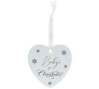 Lesser & Pavey Babys First Christmas Boys Blue Hanging Plaque
