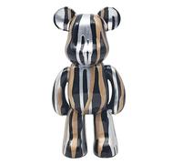 Lesser & Pavey Bear Gold, Black & Silver Sml Figurine For Home & Office | Home Decor Ornaments Gift For Women & Men | Beautiful Figurine For Indoor & Outdoor | Living Room Decor Ornaments