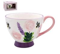 Lesser & Pavey Beautifully Designed Footed Mug | Footed Mugs for Tea & Coffee with Great British Designs | Bees Coffee Mugs & Tea Cups for Home, Office or Shops -Lynsey Johnstone