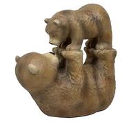 Lesser & Pavey Billy & Beau Bear Playing Statue Decor Figurine