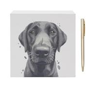 Lesser & Pavey Black Labrador Memo Block Robert James Hull for Home & Office | Stylish Notepads & Writing Pads For Daily Use | Compact Note pad & Memo Pads for Daily Notes & Reminders