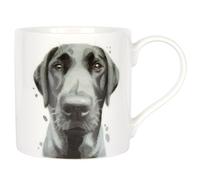 Lesser & PAVEY Black Labrador Mug Robert James Hull, Tea and Coffee Mugs for Hot Drinks | Fine China Printed Mugs for Kitchen & Home | Reusable Ceramic Cups for Every Occasion | Gifts for Women & Men