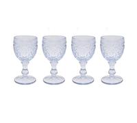 Lesser & Pavey Blue Wine Glass Set of 4 | Lovely Gift for Women & Men | Designed by Elements | Luxury Wine Glass for Every Occasions