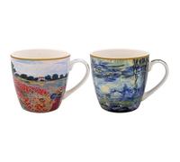 Lesser & Pavey Breakfast Mugs | Ceramic Coffee Mugs for Home or Work | Premium Design Mug for All Occasions | Lovely Mugs for Tea, Coffee & Hot Drinks - Claude Monet