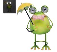 Lesser & Pavey Bright Eyes Frog Solar Led Outdoor Lights For Garden Decorations | Decorative & Durable Garden Leds For All Seasons | Waterproof Solar Lights For Pathways, Patios, Fences, and Walls