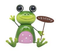 Lesser & Pavey Bright Eyes Frog Welcome By Bright Eyes Home Decor Figurines & Ornaments For Home & Office | Decorative Accessories Statues For Indoor & Outdoor | Lovely Gifts for Women & Men