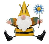 Lesser & Pavey Bright Eyes Yellow Gnome Figurines Statues For Home Decor | Ideal Ornaments Friendship Gifts For Women & Men | Lovely Table Centerpiece & Living Room Accessories