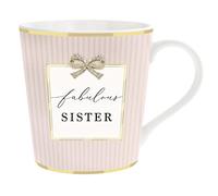 Lesser & Pavey British Design Coffee Mug | Ceramic for Home or Work | Fabulous Sister Mug | Madelaine by Hearts Design for Hot Drinks | Lovely Gift for Loved Ones