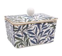 Lesser & Pavey British Designed Ceramic Butter Dish with Lid | Large Butter Dish for All Types of Kitchens | Butter Dishes for All Sizes of Butter - William Morris, Willow Bough