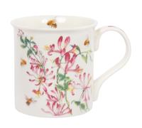 Lesser & Pavey British Designed Coffee Mug | Ceramic Coffee Mugs for Home or Work | Large Mugs for Hot Drinks | Bee Tanical Honeysuckle Tea and Coffee Cups - Sarah Boddy