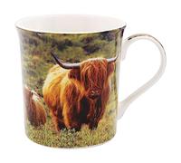 Lesser & Pavey British Designed Coffee Mug | Ceramic Coffee Mugs for Home or Work | Large Mugs for Hot Drinks | Tea and Coffee Cups (Cow & Calf 2 Mug)