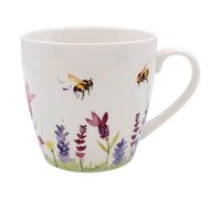 Lesser & Pavey British Designed Coffee Mug | Ceramic Coffee Mugs for Home or Work | Large Mugs for Hot Drinks | Lavender & Bees Breakfast Tea and Coffee Cups - Jennifer Rose Gallery