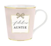Lesser & Pavey British Designed Coffee Mug | Ceramic Coffee Mugs for Home or Work | Large Mugs for Hot Drinks | Tea and Coffee Fabulous Auntie Mug - Madelaine by Hearts Design