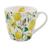 Lesser & Pavey British Designed Coffee Mug | Ceramic Coffee Mugs for Home or Work | Large Mugs for Hot Drinks | Tea and Coffee Cups (Lemon Grove Breakfast Mug)
