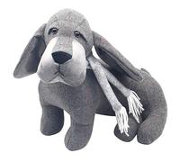 Lesser & Pavey British Designed Door Stoppers | Door Stop Device Suitable for All Door Types Including Indoor & Outdoor | Door Stops Designed for Modern Homes & Offices - Dachshund with Scarf