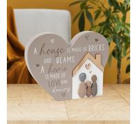 Lesser & Pavey British Designed Loving Quotes Plaque | Loving Message Plaque For Home or Office | House Heart Great Friendship Gifts For Birthdays - Love and Affection